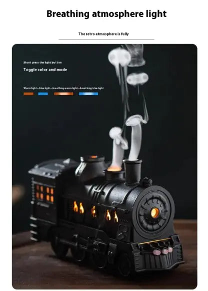 Steam Train Humidifier & Diffuser with LED Light