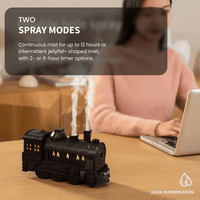 Steam Train Humidifier & Diffuser with LED Light