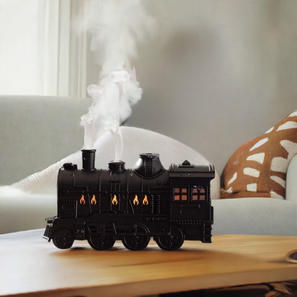 Steam Train Humidifier & Diffuser with LED Light